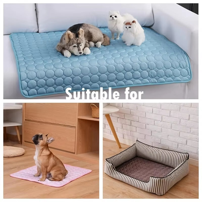 Summer Dog Cooling Mat Pet Cold Bed Extra Large for Small Big Dogs Pet Accessories Cat Durable Blanket Sofa Ice Pad Blanket